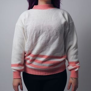 1980s Vintage Teasers Striped Knit Sweater